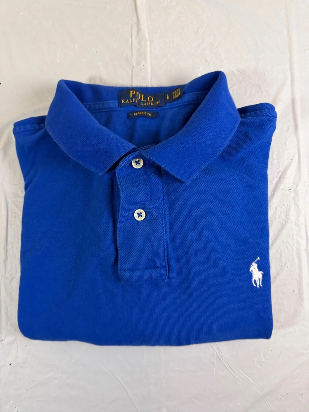 Ralph Lauren Polo Shirt in Royal Blue with White Pony